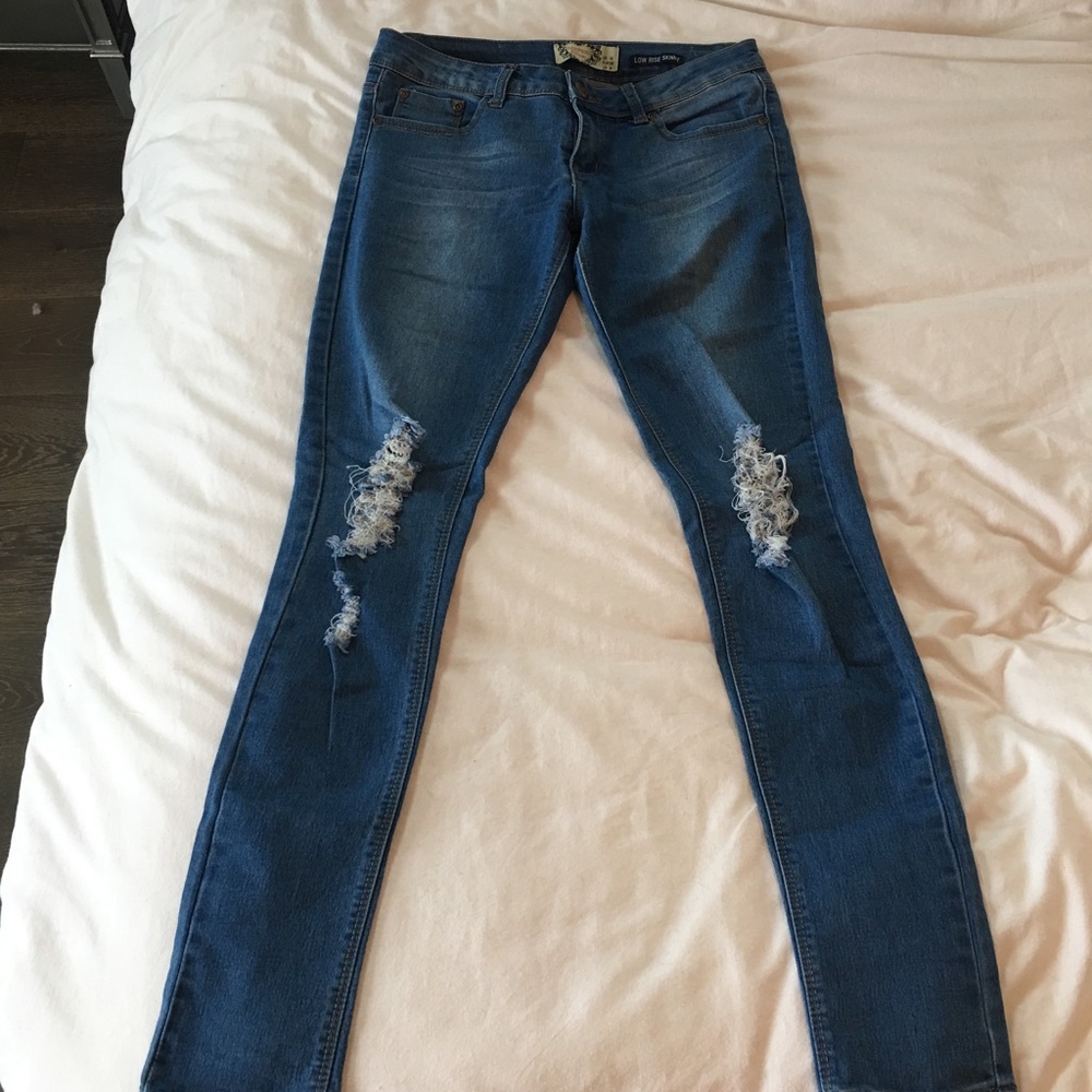 BooHoo midrise skinny jeans